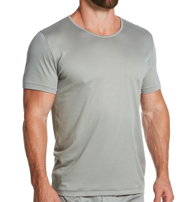 Zimmerli Men's Sea Island Luxury Cotton Crew Neck T-Shirt in Green (2861441) | Size Large | HisRoom.com