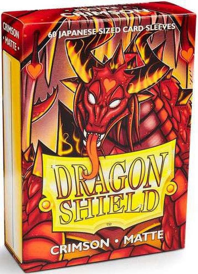 Dragon Shield Japanese Card Sleeves Box - Matte Crimson - 60 Count