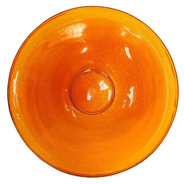 Achla  14 in. Mandarin Crackle Birdbath with Short Stand II