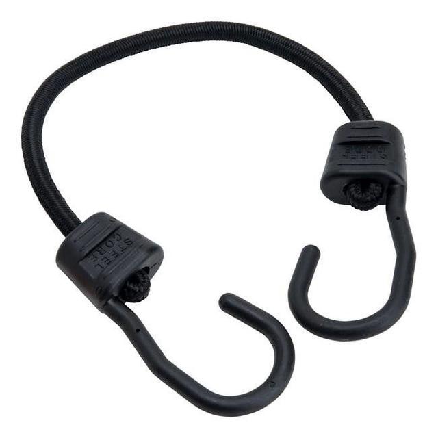 8866477 18 in. Ultra Black Bungee Cord, Pack of 10