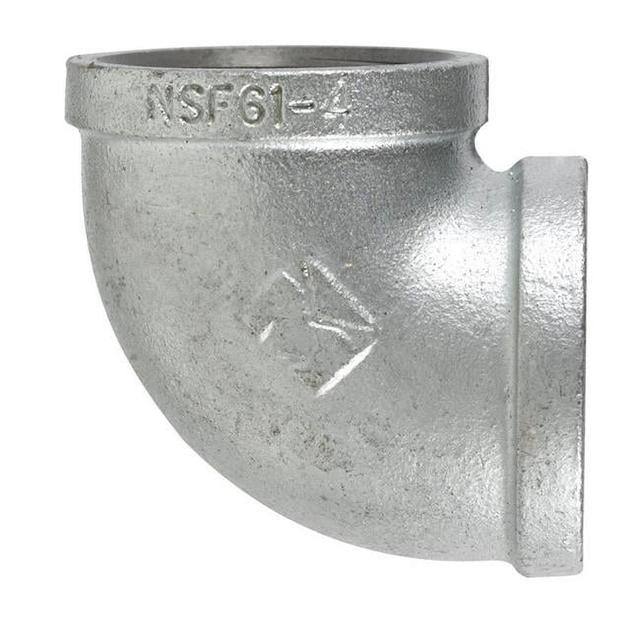 2.5 in. FPT x 2.5 in. Dia. FPT Galvanized Malleable Iron Elbow
