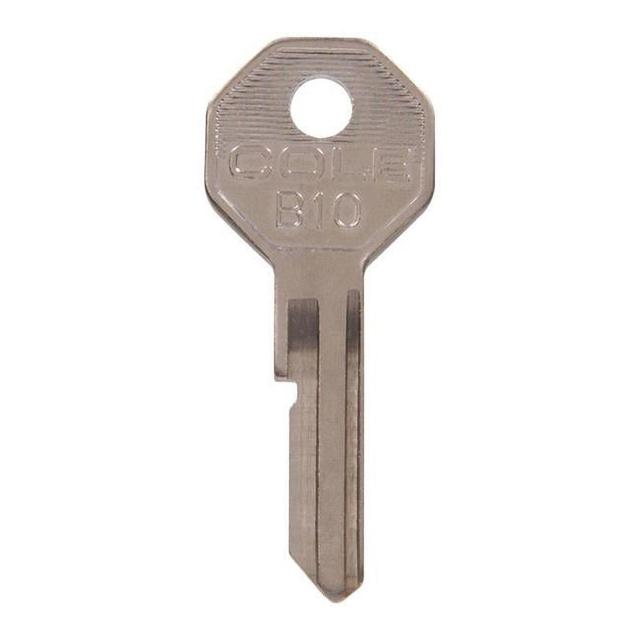 Automotive Universal Key Blank for Single Sided for GM - Case of 10, Silver