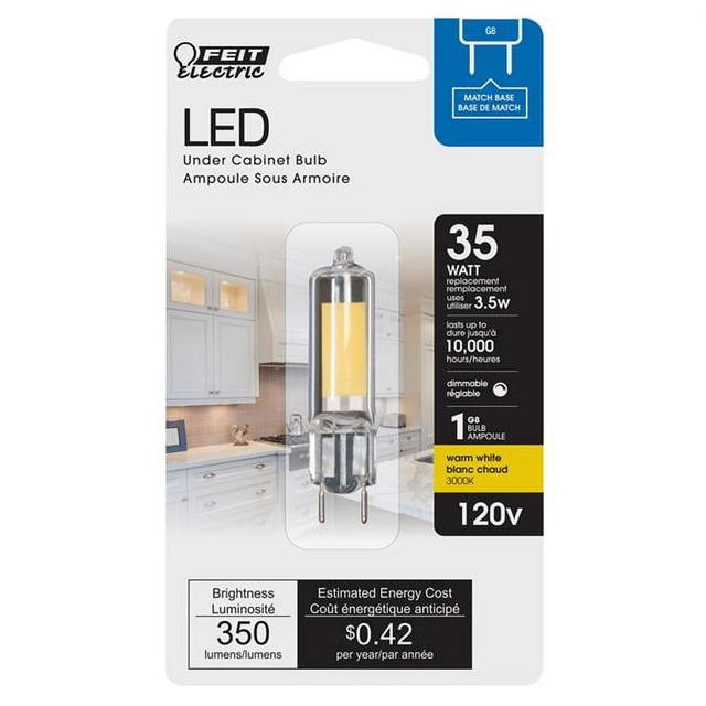 35 watt Equivalence G8 LED Bulb&#44; Warm White
