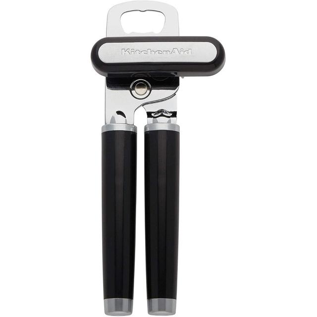 Black ABS & Stainless Steel Manual Bottle & Can Opener