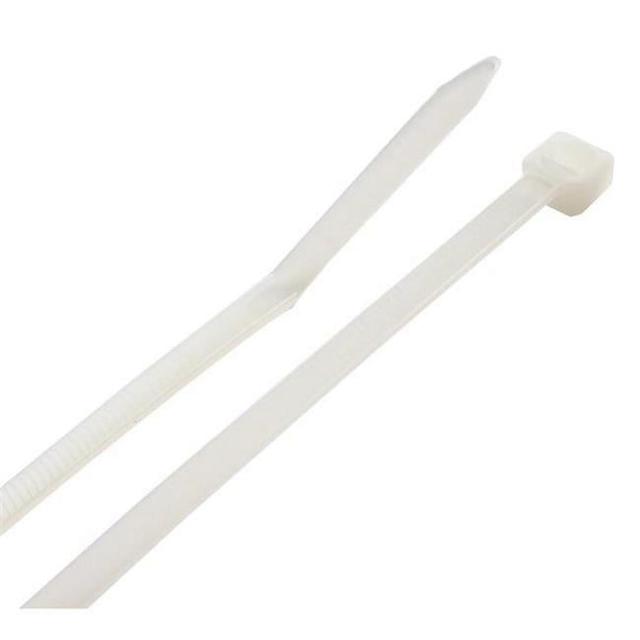 8 in. No.75 Cable Tie&#44; White - Pack of 100