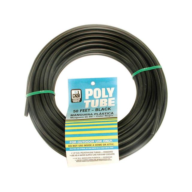 0.25 in. x 50 ft. Plastic Black Tube