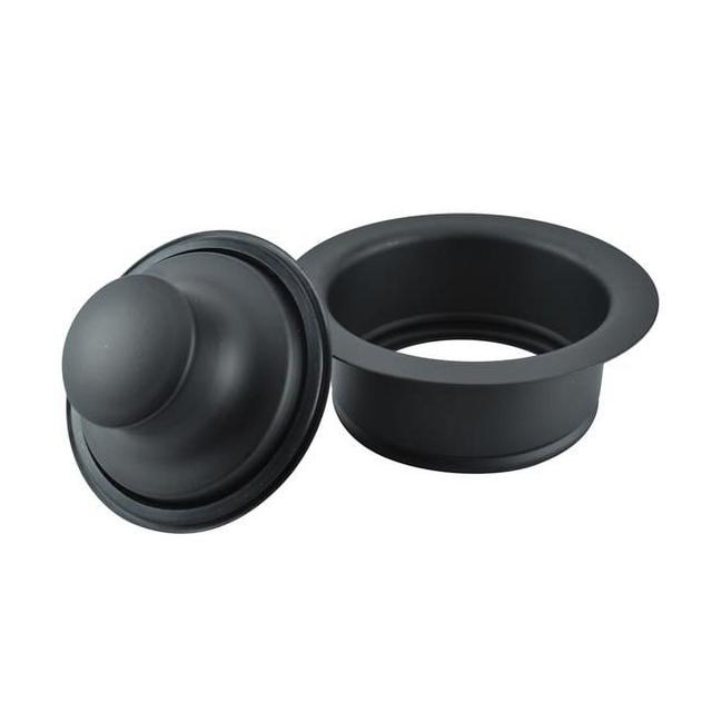4011220 3.5 in. Stainless Steel Garbage Disposal Sink Flange, Matte Black