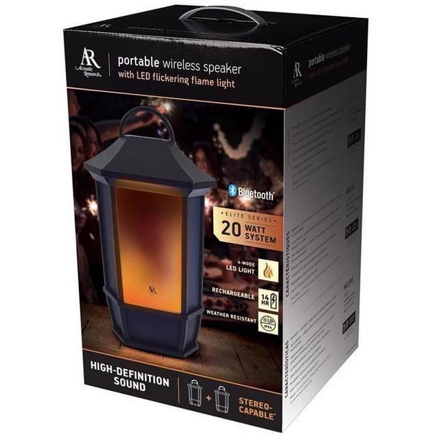 Acoustic Research  14 x 9.5 in. Sedona Wireless Bluetooth Weather Resistant Portable Speaker, Brown