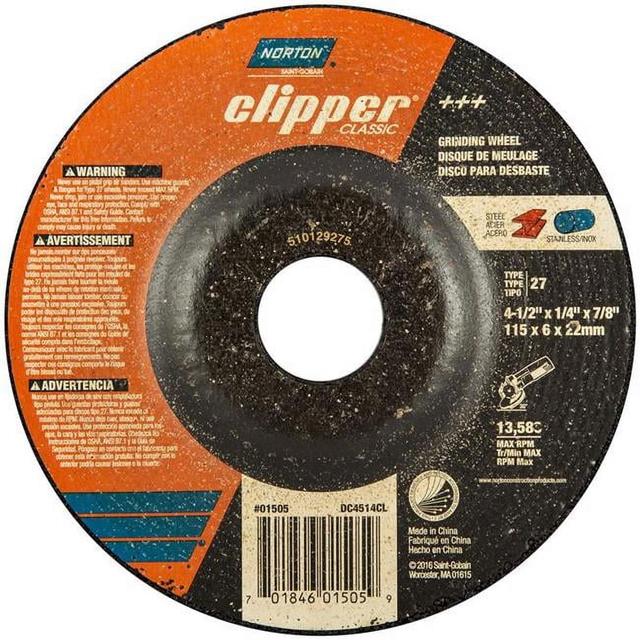 2027312 4.5 x 0.87 in. Clipper Classic Grinding Wheel
