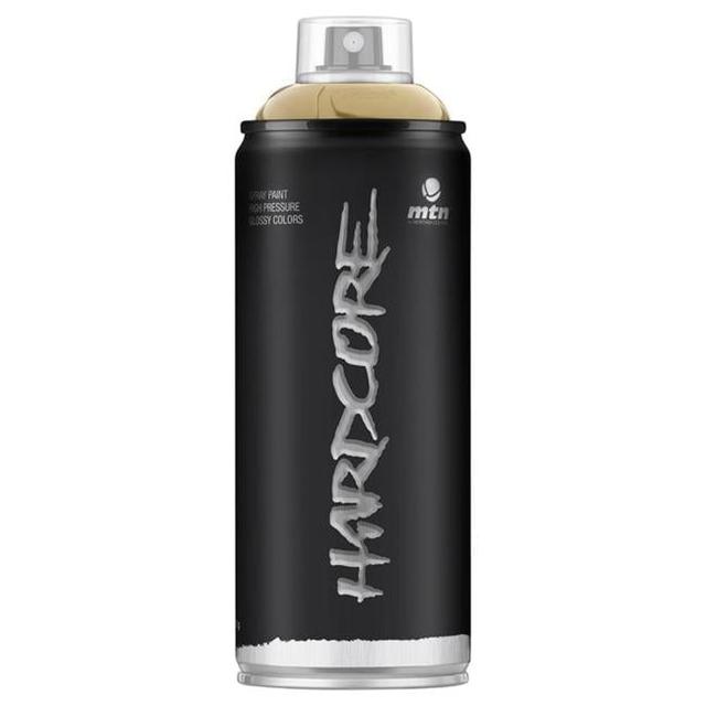 400 ml Hardcore Gloss Spray Paint, Gold Metallic - Pack of 6