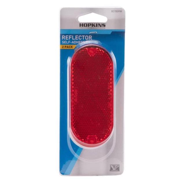 8097551 Red Rectangular Reflector - Pack of 2