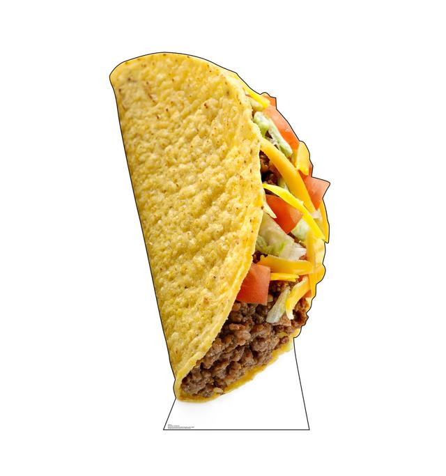 Taco Cardboard Standup&#44; 72 x 45 in.