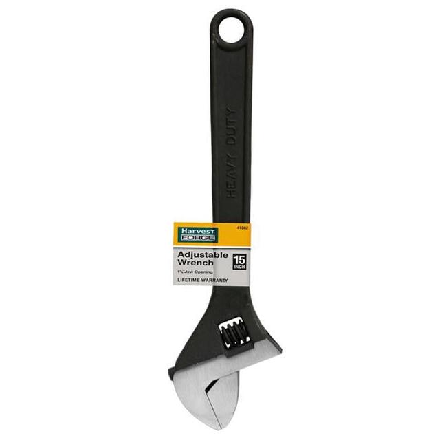 41082 15 in. Black Adjustable Wrench