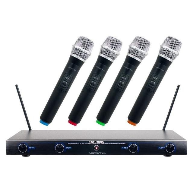 M- N- O- P Frequency Four Channel Rechargeable Vhf Wireless Microphone System