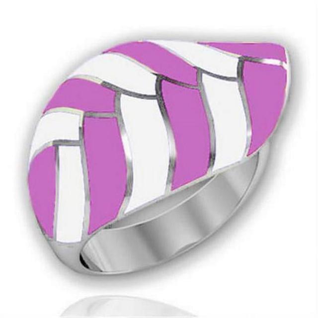 High Polished No Plating Stainless Steel Ring with No Stone, Size 8