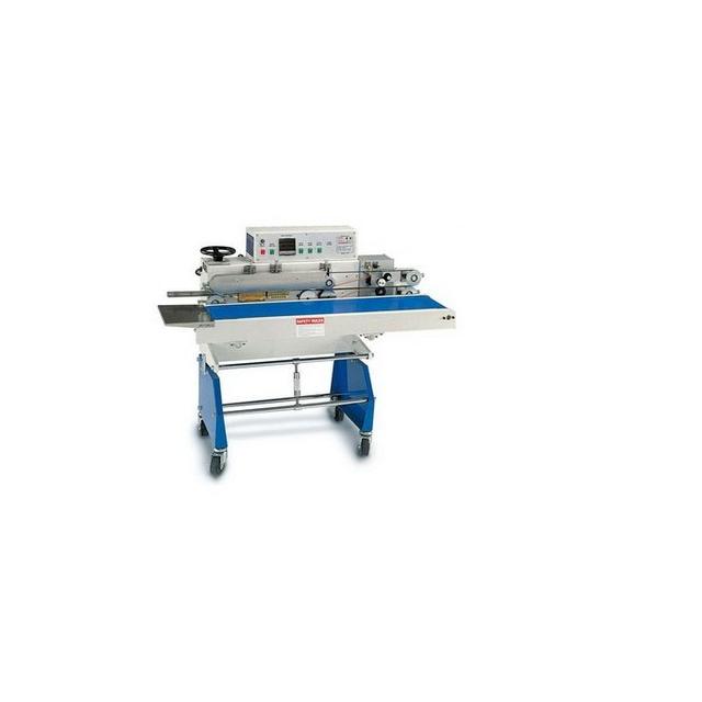 AIE-B7203 30 ft. per Min Continuous Band Sealer - Vertical with Stand & Adjustable Angle
