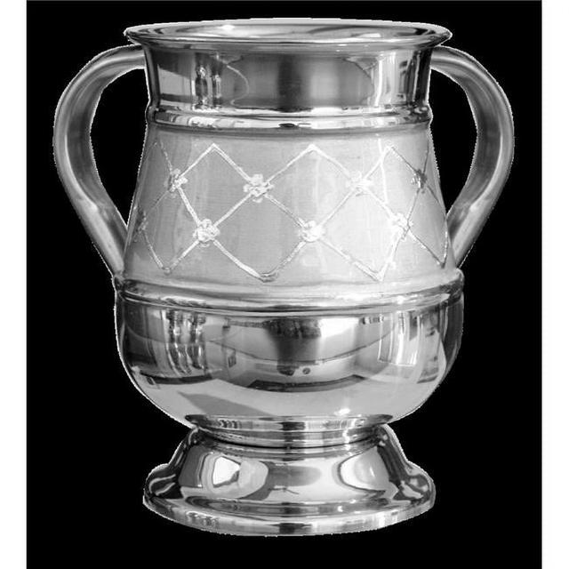 Stainless Steel Wash Cup, Silver Diamonds