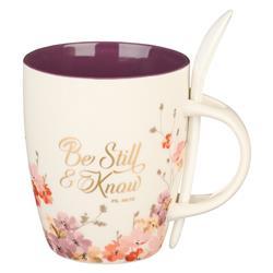 Be Still Psalm 46-10 Mug with Spoon