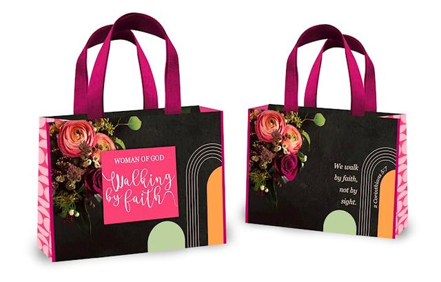 Christ To All 349613 Woman of God Walking By Faith Tote Bag - 14 x 10 x 4.5 in.