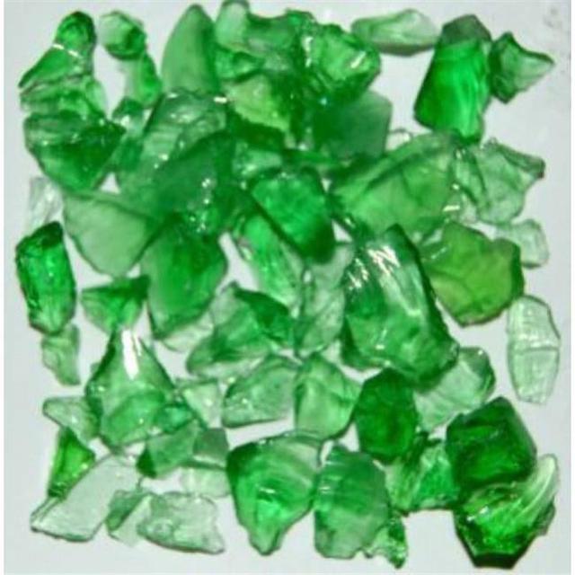 TLTGREE1-5 Recycled Chunky Glass, Light Green - Size 1 - 0.13-0.25 in. - 5 lbs