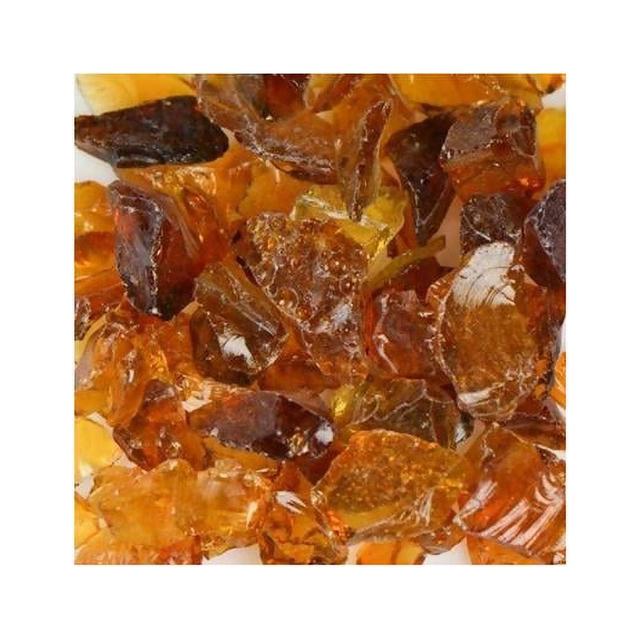 Recycled Chunky Glass, Crystal Amber - Small - 0.25-0.5 in. - 5 lbs