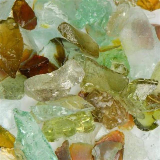 Recycled Chunky Glass&#44; Jewel Mix - Small - 0.25-0.5 in. - 1 lbs