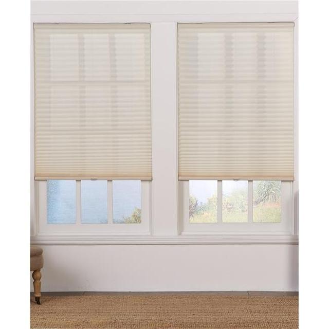 Cordless Light Filtering Pleated Shade&#44; Ecru - 49 x 64 in.