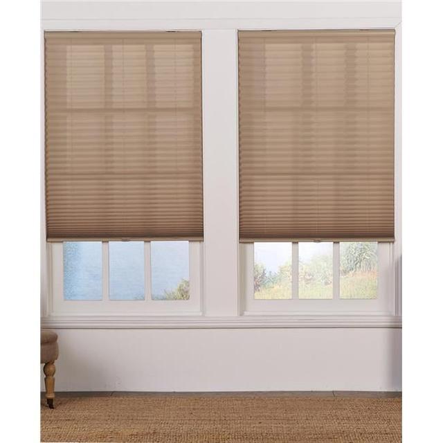 Cordless Light Filtering Pleated Shade&#44; Camel - 29.5 x 72 in.