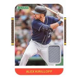 675832 Alex Kirilloff Player Used Bat Patch Minnesota Twins 2021 Donruss No.87MAK Baseball Card