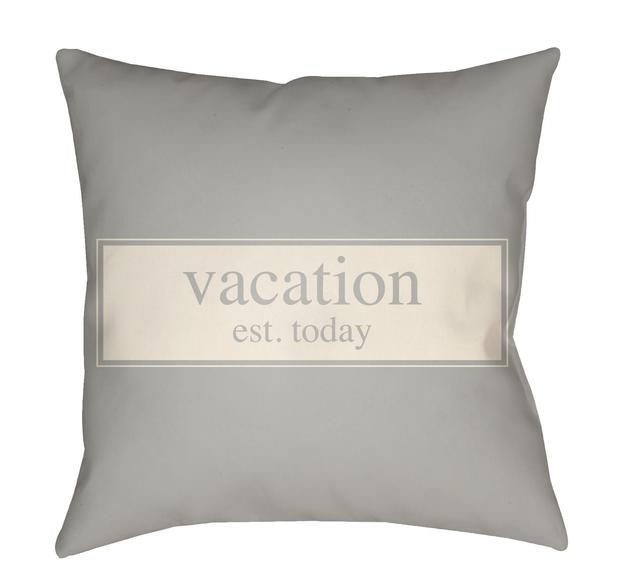 LTCH1419-2020 Litchfield Square Pillow, Gray & Ivory - 20 x 20 in.