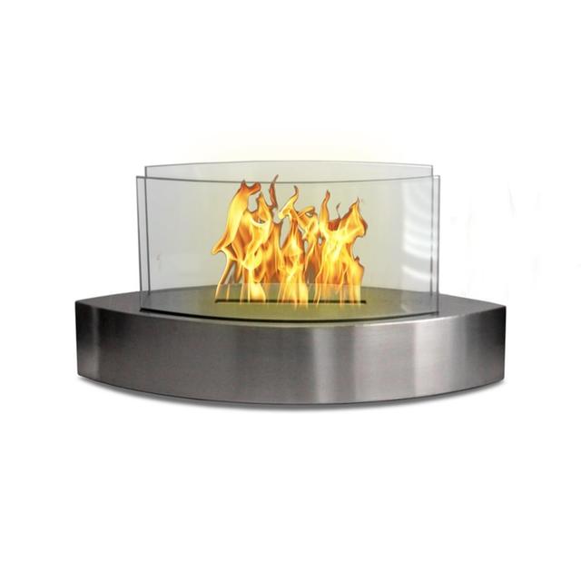 Lexington Tabletop Bio-Ethanol Fireplace - Stainless Steel