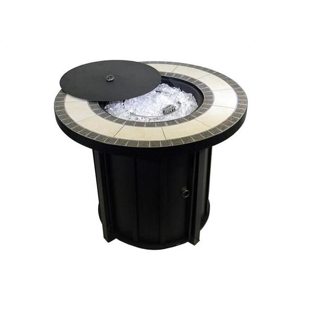 Round Tile Top Firepit