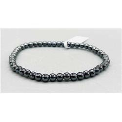 JB4HEM 4 mm Hematite Bracelet