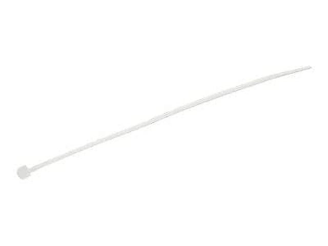 6 Cable Nylon Plastic Zip Tie, White - Medium - Pack of 100