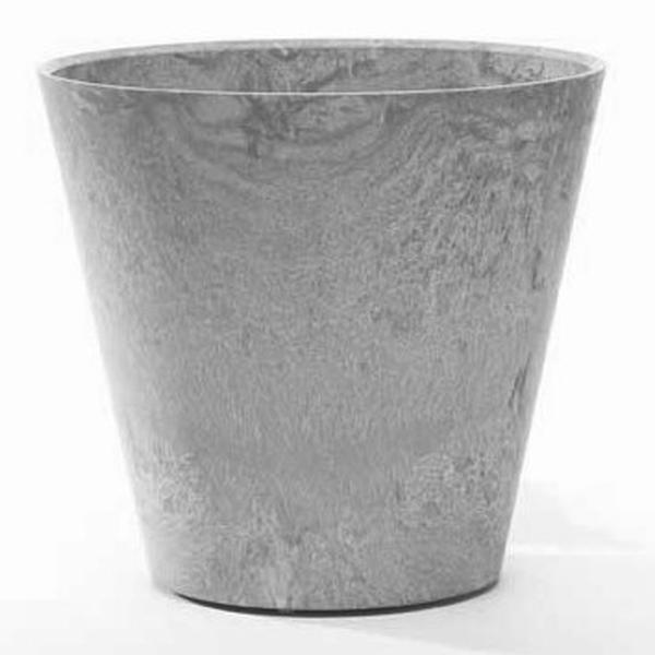 NOV08080 8 in. Napa Planter Round, Grey