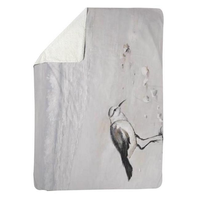 60 x 80 in. Semipalmated Sandpiper-Sherpa Fleece Blanket