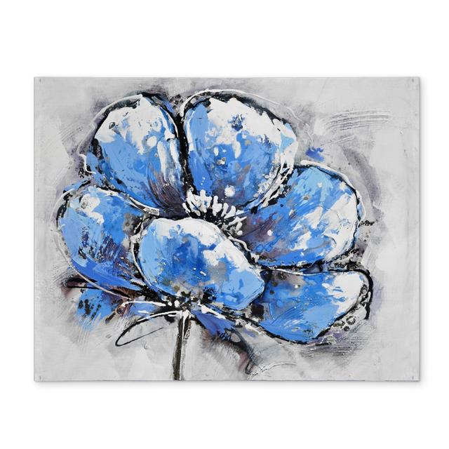 CPPM1418WURA5L 14 x 18 in. Abstract Blue Petals Placemat - Contemporary Blue Bedroom Decor