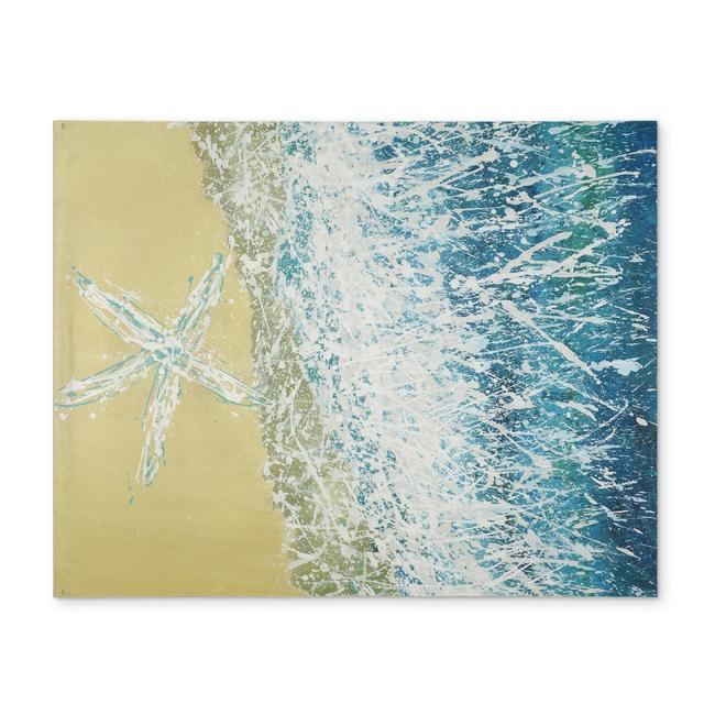CPPM1418ELY2OT 14 x 18 in. Contemporary Seastar Placemat - Polyester Animal Decor