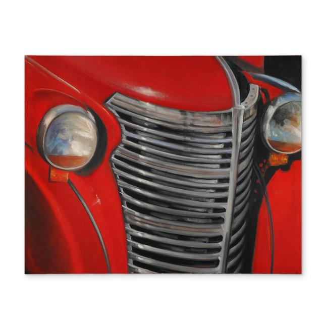 CPPM1418NLM682 14 x 18 in. 50s Car Grid Gray Vintage Placemat - Home Decor Polyester