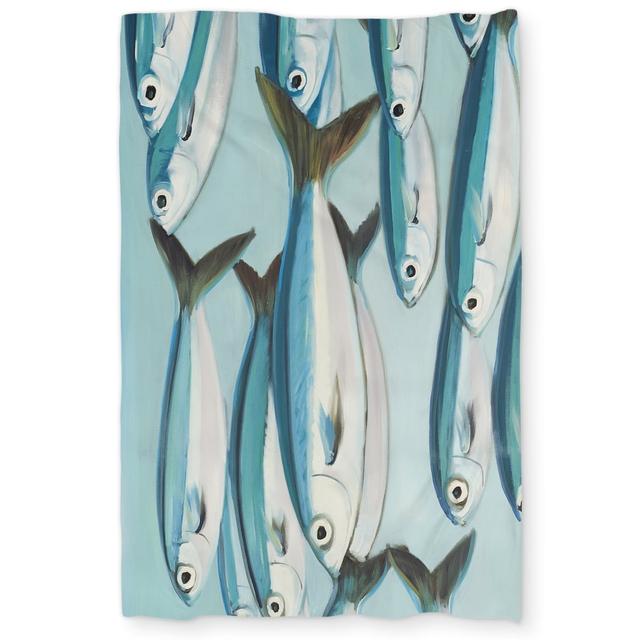 C1DCTXLW81ERPR Twin Extra Long Caesio Caerulaurea Duvet Cover - White Marine Home Decor