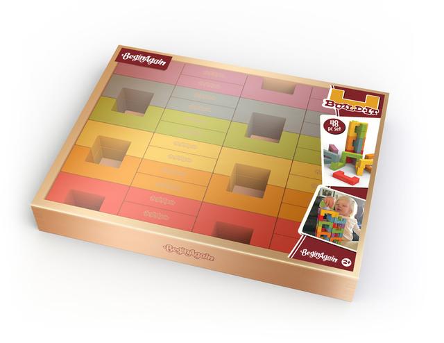 BeginAgain  U Build It Deluxe Playset Construction &amp; Pattern Blocks - 48 Piece