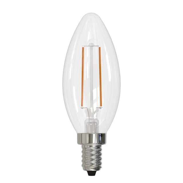 Pack of (8) 4 Watt Dimmable Clear B11 LED Light Bulbs with Candelabra (E12) Base  2700K Warm White Light  350 Lumens