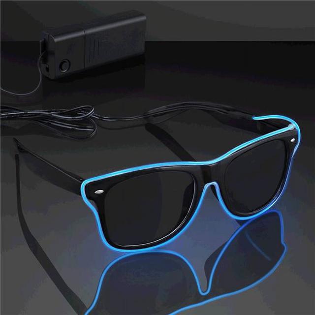 Electro Luminescent Banray Sunglasses&#44; Blue