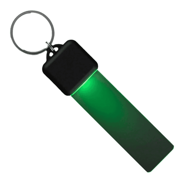 Light Up LED Keychain&#44; Green