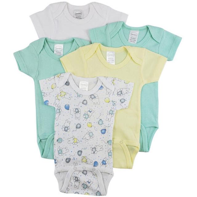 CS-0265L Short Sleeve One Piece, White - Large