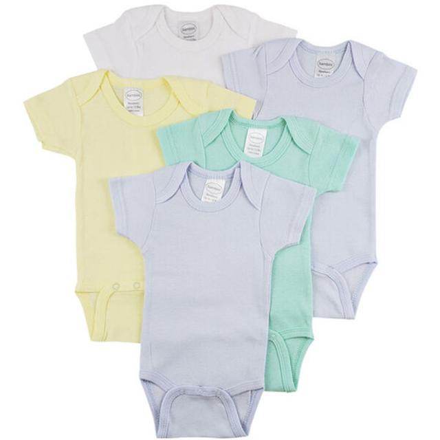 CS-0292M Short Sleeve One Piece - White&#44; Yellow & Blue - Medium