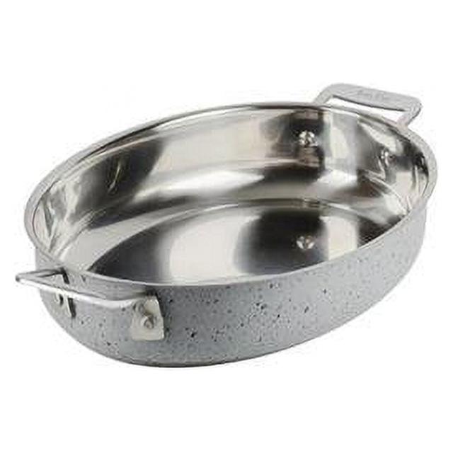 48 oz Hotstone Starlight Cucina Oval Augratin - Induction Bottom