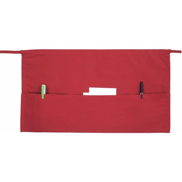 WA-1221RED 3-Pocket Waist Apron - Red
