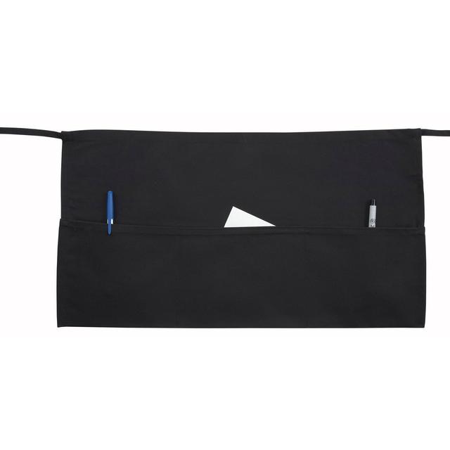 WA-1221 3 Pocket Waist Apron, Black