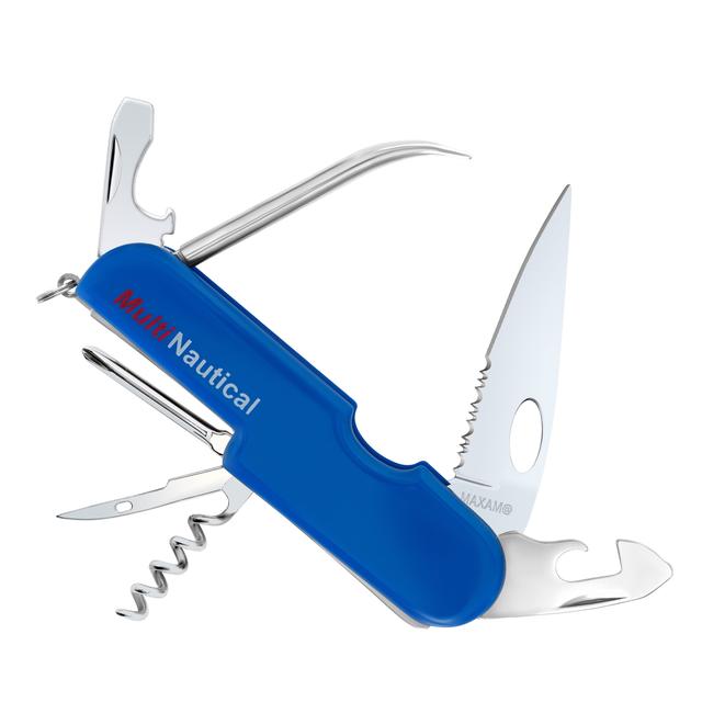 5 in. Multi Function Nautical Knife&#44; Stainless Steel & Blue
